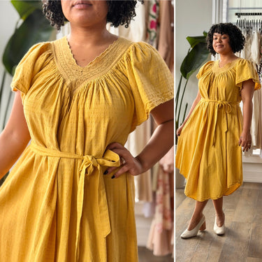 Christy Dawn AS IS Mustard Maribel Dress, XLarge