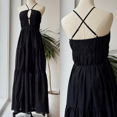 Bird & Knoll NWT Black Seraphina Maxi Dress, XSmall