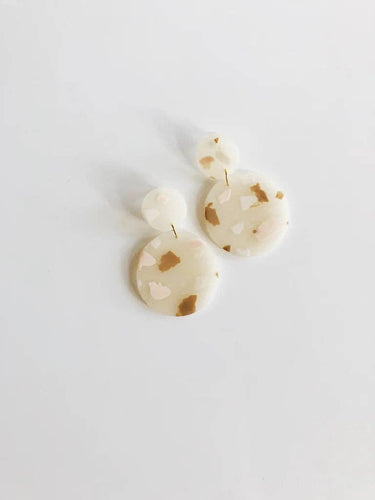 Nude Terrazzo Paloma Earrings