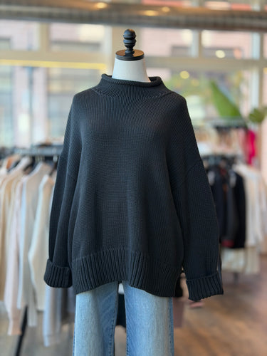 La Ligne Black Knit Marina Sweater, XLarge