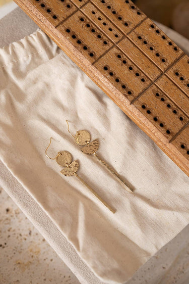 Hammered Brass Earrings No. 37