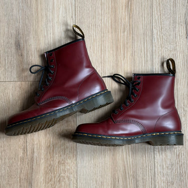 Dr. Marten 1460 Lace-Up Boots in Cherry Red, Men's 11