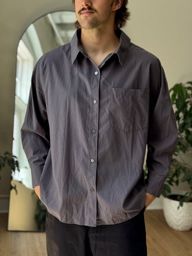 Set Active Charcoal Button Up Top, Medium