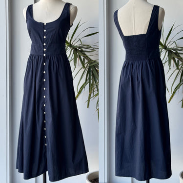 J.Crew Navy Cotton Button Up Dress, 2