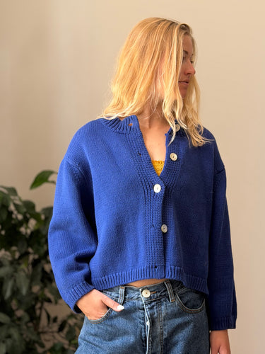 Nikki Chasin Shiloh Cotton Cardigan, Medium