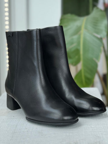 Camper NEW Katie Black Kitten Heel Boot, 10