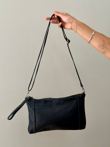 Rough & Tumble Large Marsden Bag in Nero