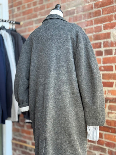 Amente Cocoon Sleeve Maxi Coat in Charcoal, M/L