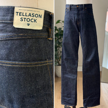Tellason Dark Denim Jeans, Men's 36