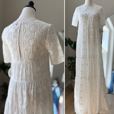 Staud NWT Ivory Eyelet Dress, XSmall