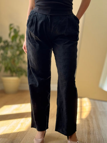 Naya Rea Tania Embroidered Trousers Black Pants NWT Retail $395, XLarge