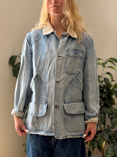 LL Bean Vintage Denim Barn Jacket AS IS