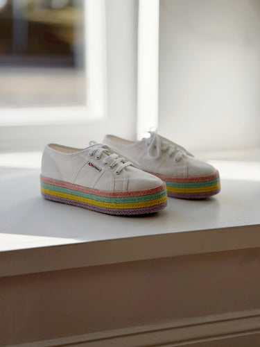 Superga Rainbow Platform Sneakers, 38
