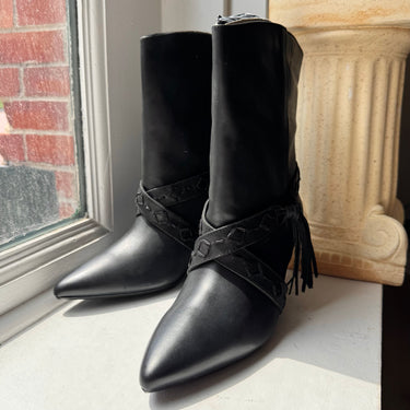 Free Poeple NWT Bronte Belt Wrap Boots, 7.5