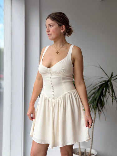 Reformation NWT Wynn Dress in White, 12