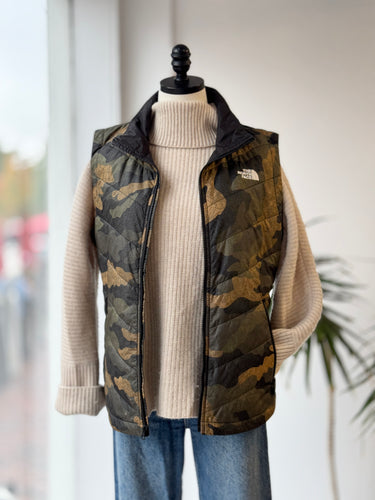 North Face Camo Vest, Medium