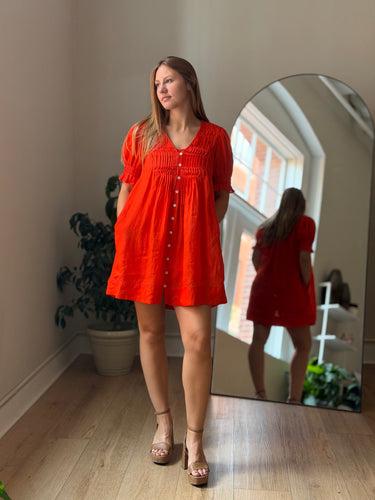 Sea New York NWT Zora Dress in Chili, xsmall