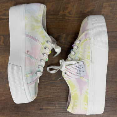 Superga 2790 Platform Pastel Sneakers w/ bead details, 9.5