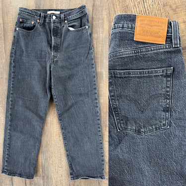 Levi's Ribcage Straight Ankle Jeans in Black , 28