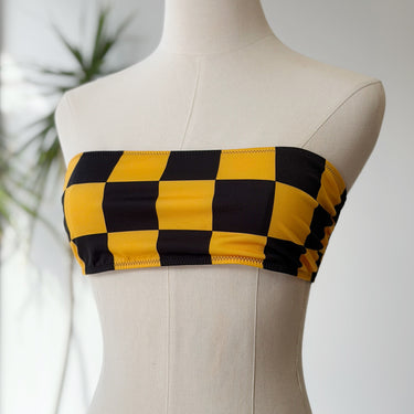 Solid & Striped X Re/done NWT Checkered Bikini Top, Large