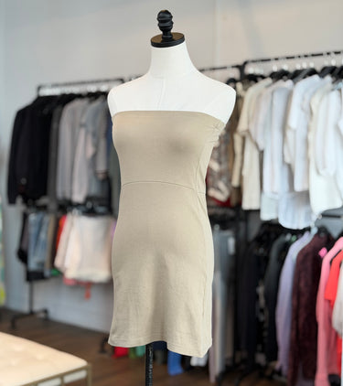 Djerf Avenue Tube Dress in Nougat, Small