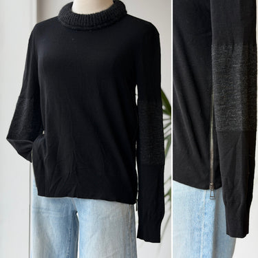 Belstaff Alpaca Blend Side Zip Sweater, Small
