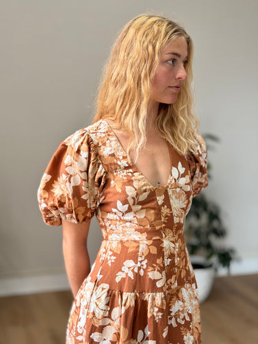 Shona Joy Capucine Floral Midi Dress, 4