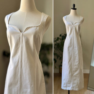 Mara Hoffman Ivory Denim Pencil Dress, 12