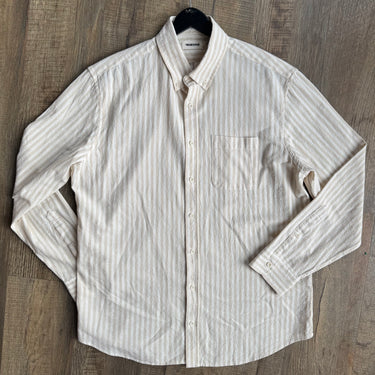 Taylor Stitch Organic Cotton Striped Button Up Shirt, Men's 44