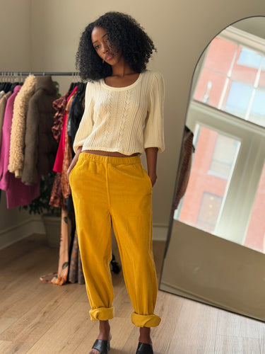 American Vintage NWT Honey Corduroy Pants, 4