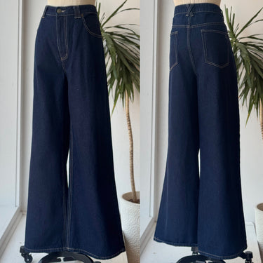 DISSH Wide Leg Dark Wash Jeans, US 12