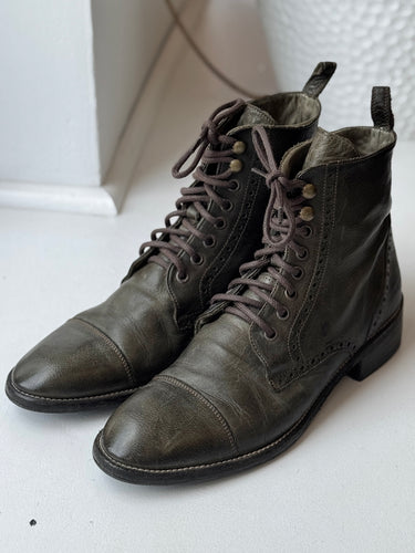 Benheart Cappellini Boots in Olive - retail 400, 39