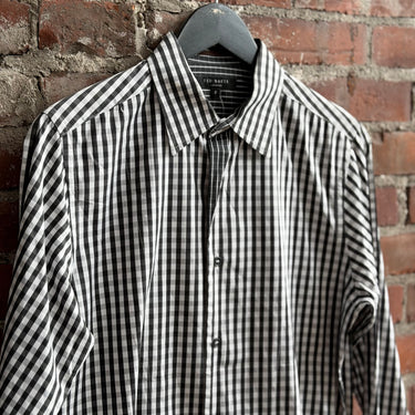 Ted Baker B&W Plaid Shirt, Men's XSmall