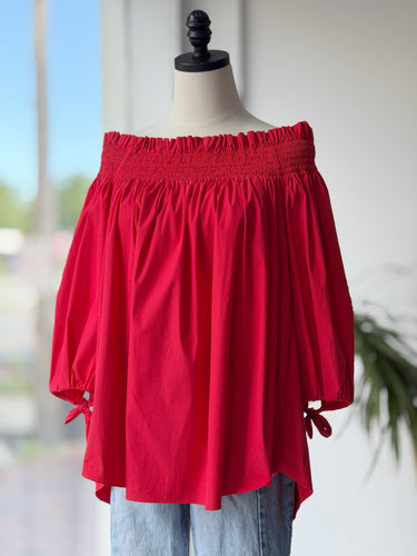 Caroline Constas Red Smock Tunic, Small
