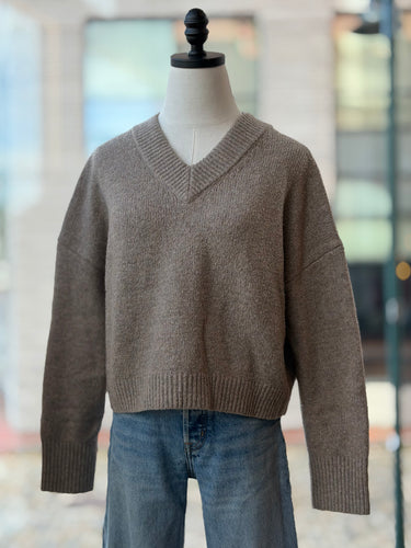 Abercrombie & Fitch Oat V Neck Sweater, XSmall
