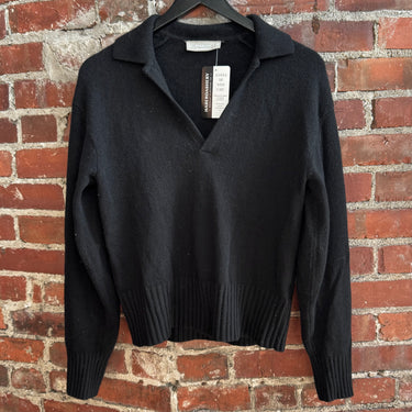 Everlane Black V-Neck Cashmere Sweater, XS