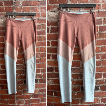 Outdoor Voices Clay and Blue Leggings, Large