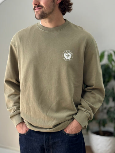Barbour Green Explorer Crewneck Sweatshirt, Men's XXL