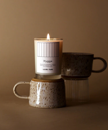 Hygge: Sandalwood, Amber + Leather Candle