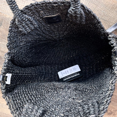 Clare V Large Black Round Tote