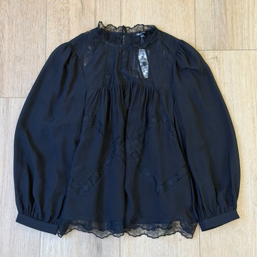 madewell NWT Black Lace Blouse, medium