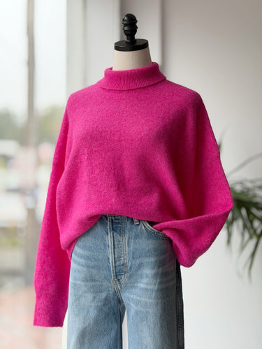 Samsoe Samsoe Nola Sweater in Fuchsia Fedora, Small