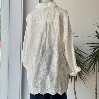 DISSH NWT Cordelia White Ramie Shirt, US 8