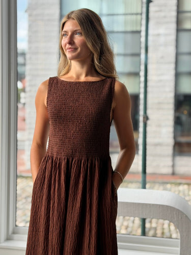 Hill House Brown Cosima Nap Dress, medium