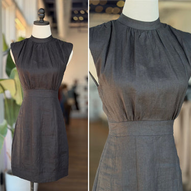 Dissh NWT Rogan Black Linen Mini Dress, US 2