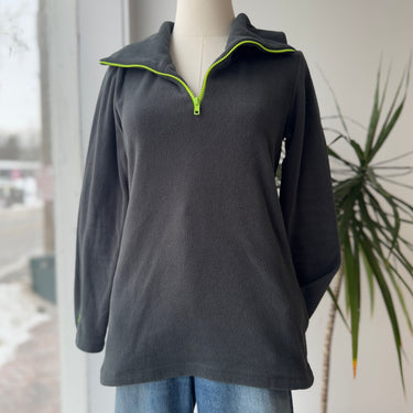 Dudley Stephens Gray Thermal Half Zip Jacket, XSmall