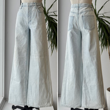 Favorite Daughter The Ollie Baggy Wide Leg Jeans in Blue Bird, 25