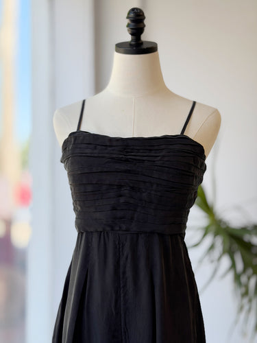 Madewell NWT Ruched Crop Black Jumpsuit, 4