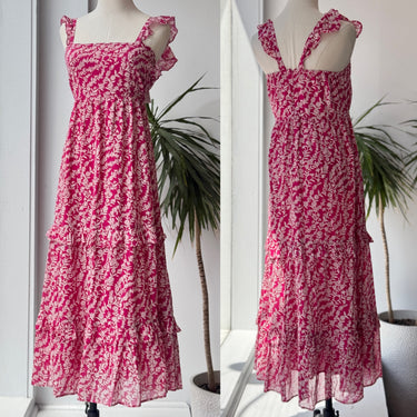Banjana NWT Penelope Tiered Ruffle Dress, Medium