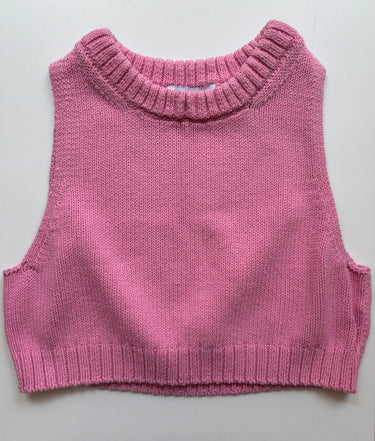 & Other Stories Pink Knit Vest, Small